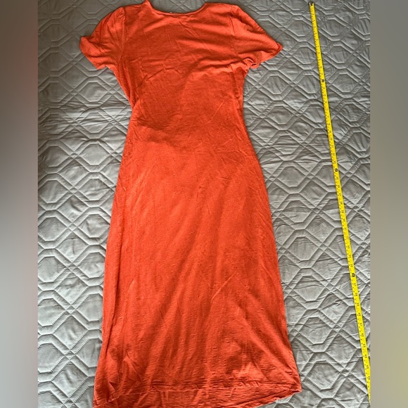 Boden Rust Midi Dress Tie Waist Tencel  Cottagecore Chic Sz 10 Large
A213 - Picture 5 of 7